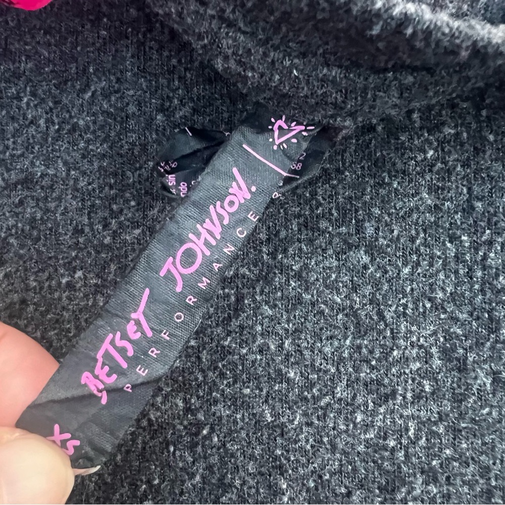 Betsey Johnson Performance Gray Sweatshirt with Butterflies Size XS - Picture 5 of 5